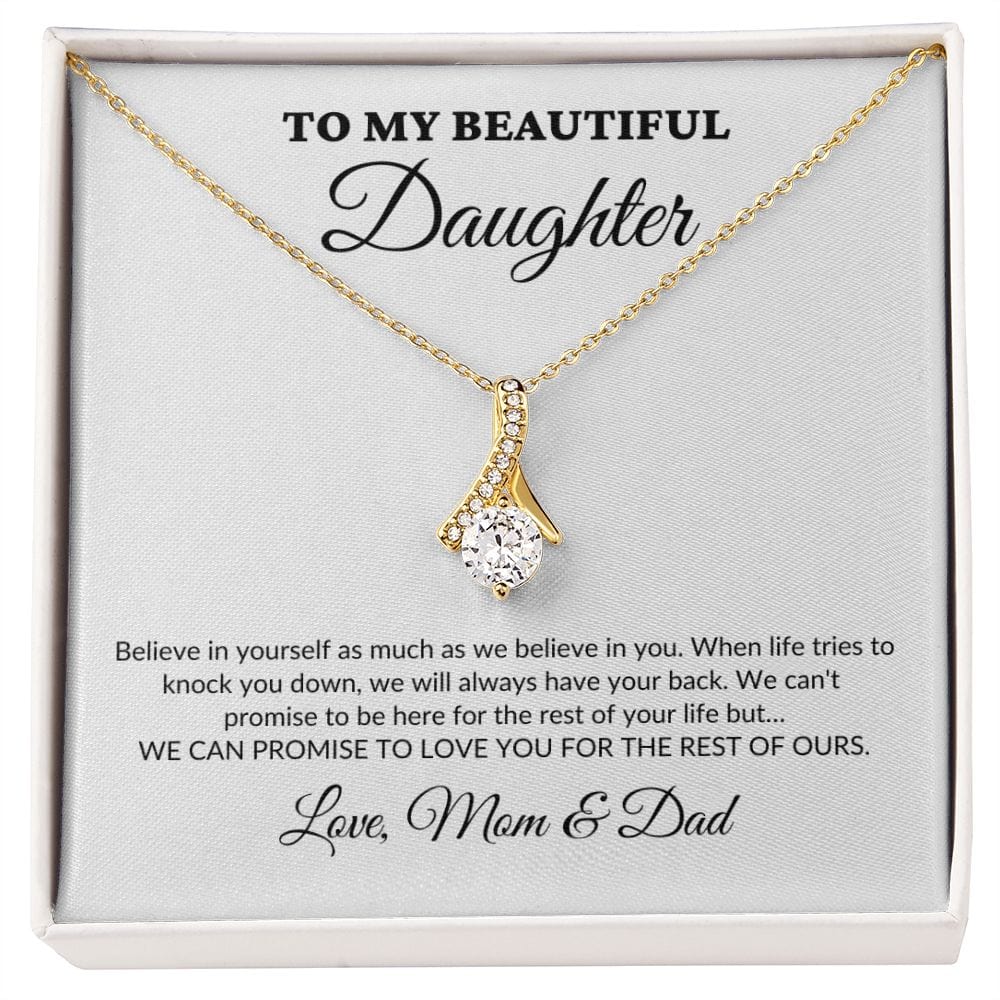 To My Beautiful Daughter - For The Rest Of My Life - MomDad - Alluring Necklace - WH