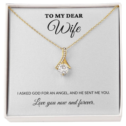 To My Dear Wife - My Angel - Alluring Necklace - WH