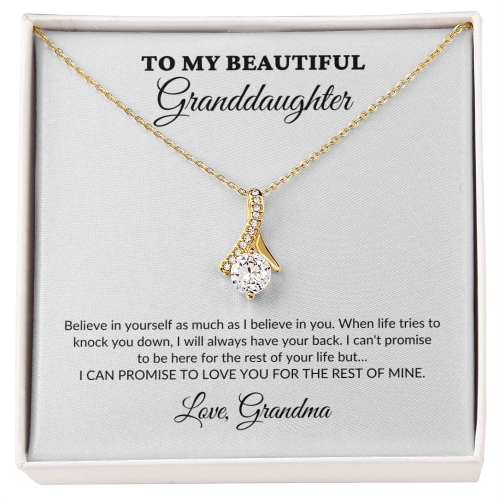 To My Beautiful Granddaughter - For The Rest Of My Life - Grandma - Alluring Necklace - WH