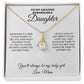 To My Amazing Remarkable Daughter - 'Til My Last Breath, Love Mom - Alluring Necklace - WH