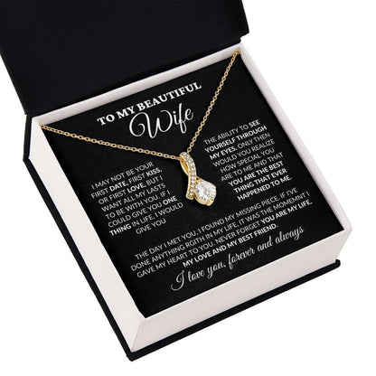 To My Beautiful Wife - You Are My Life - Alluring Necklace - BK