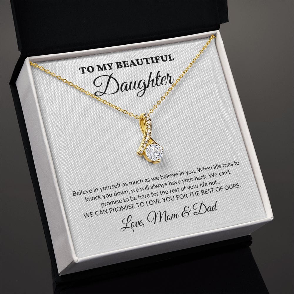 To My Beautiful Daughter - For The Rest Of My Life - MomDad - Alluring Necklace - WH