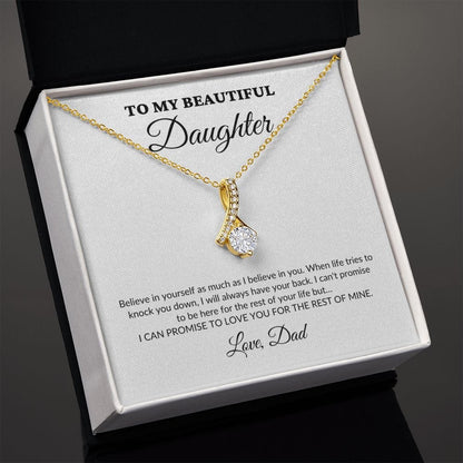 To My Beautiful Daughter - For The Rest Of My Life - Dad - Alluring Necklace - WH