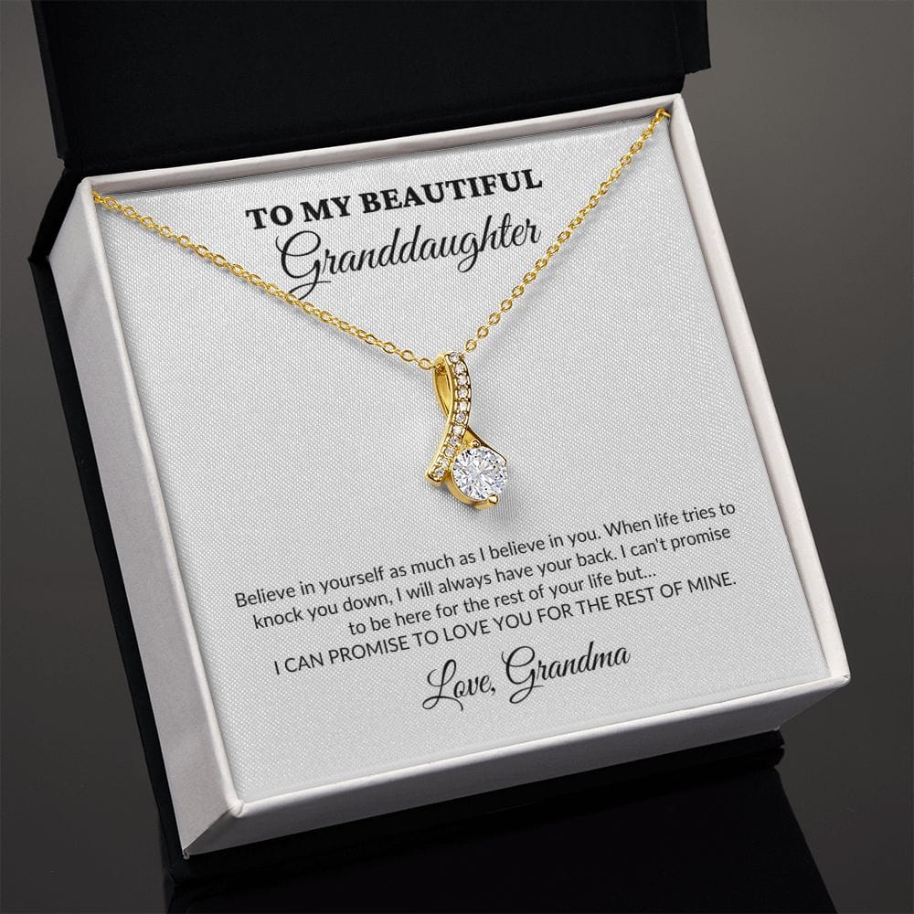 To My Beautiful Granddaughter - For The Rest Of My Life - Grandma - Alluring Necklace - WH