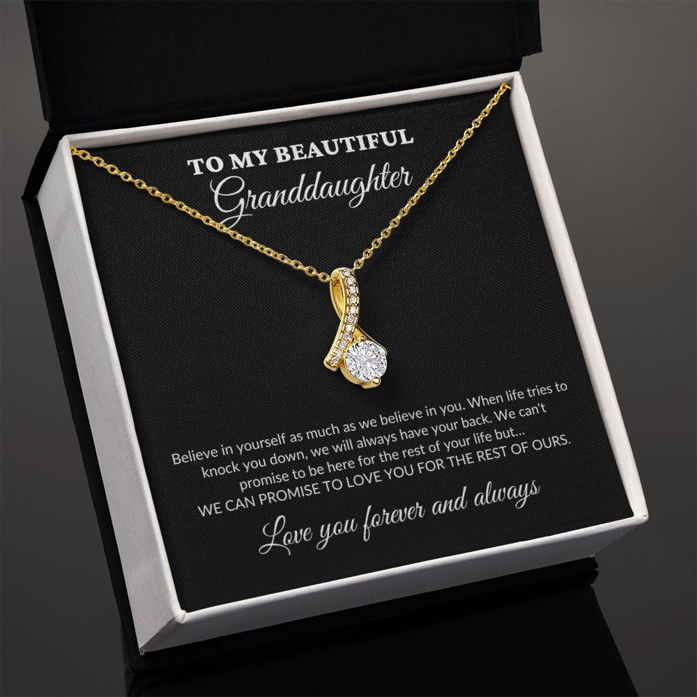 To My Beautiful Granddaughter - For The Rest Of My Life - GrandParents - Alluring Necklace - BK