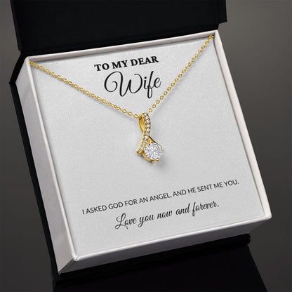 To My Dear Wife - My Angel - Alluring Necklace - WH