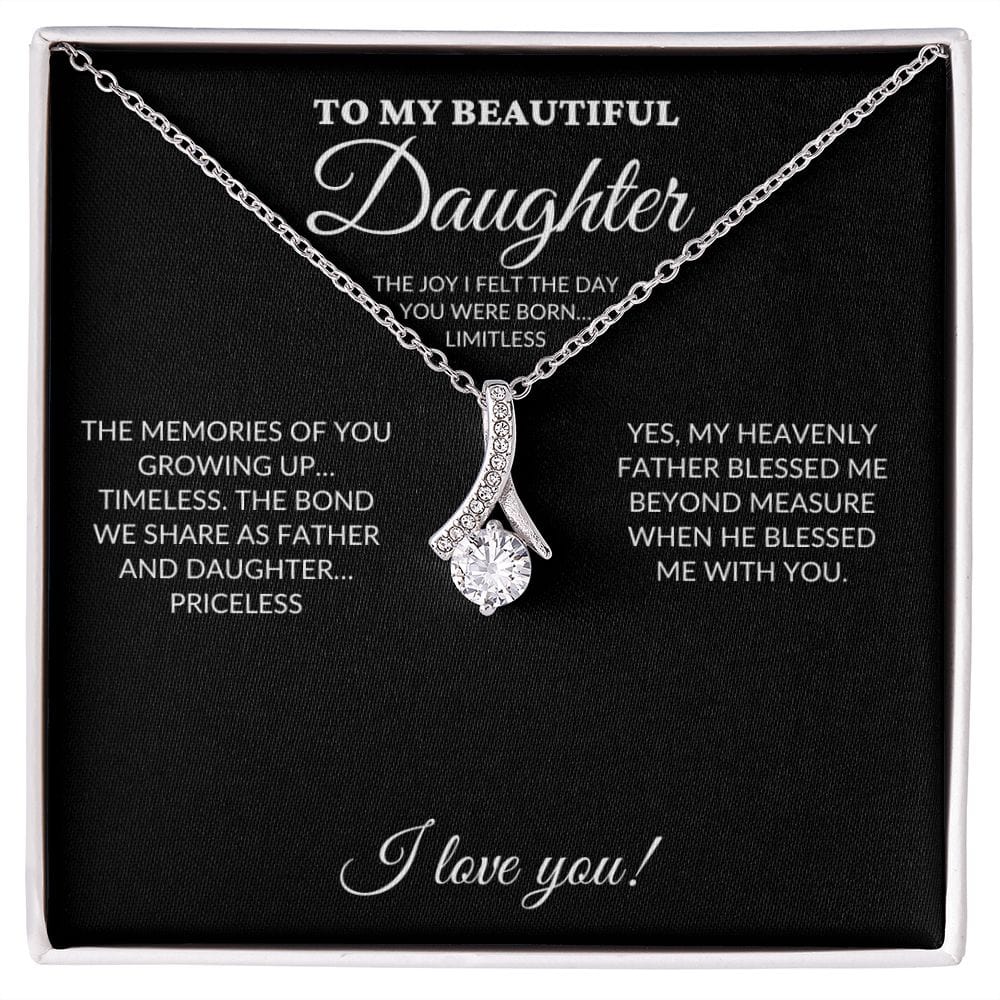 To My Beautiful Daughter - My Joy - Alluring Necklace - BK