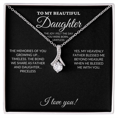 To My Beautiful Daughter - My Joy - Alluring Necklace - BK