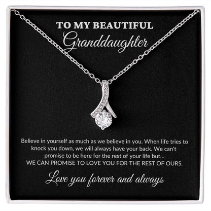 To My Beautiful Granddaughter - For The Rest Of My Life - GrandParents - Alluring Necklace - BK