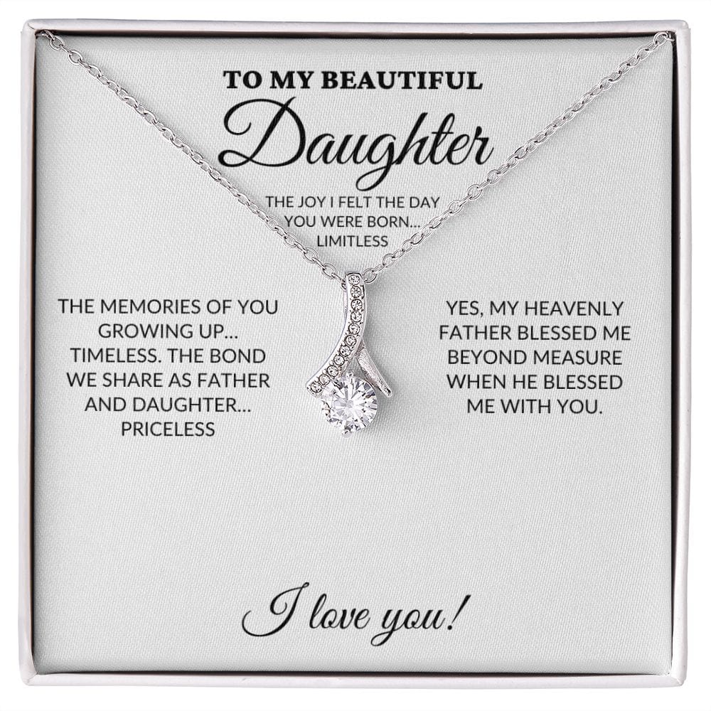 To My Beautiful Daughter - My Joy - Alluring Necklace - WH