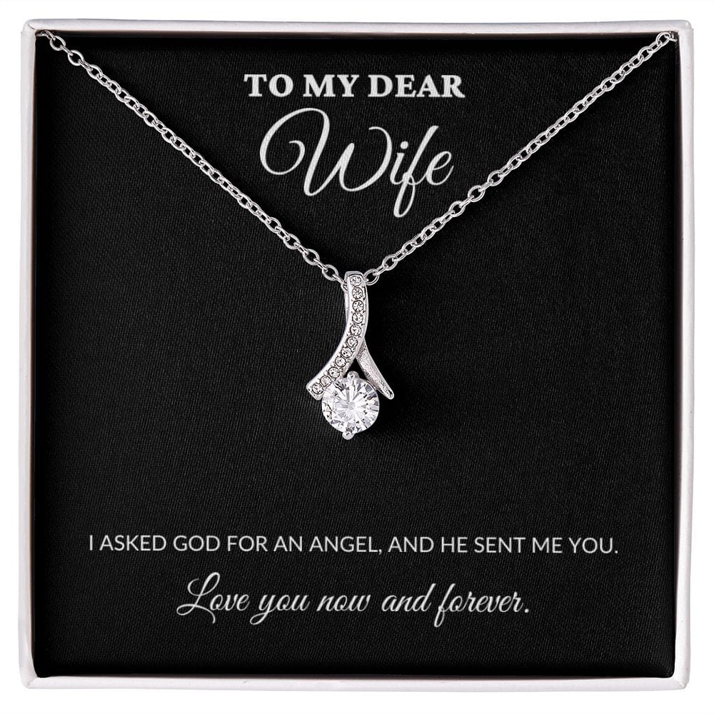 To My Dear Wife - My Angel - Alluring Necklace - BK