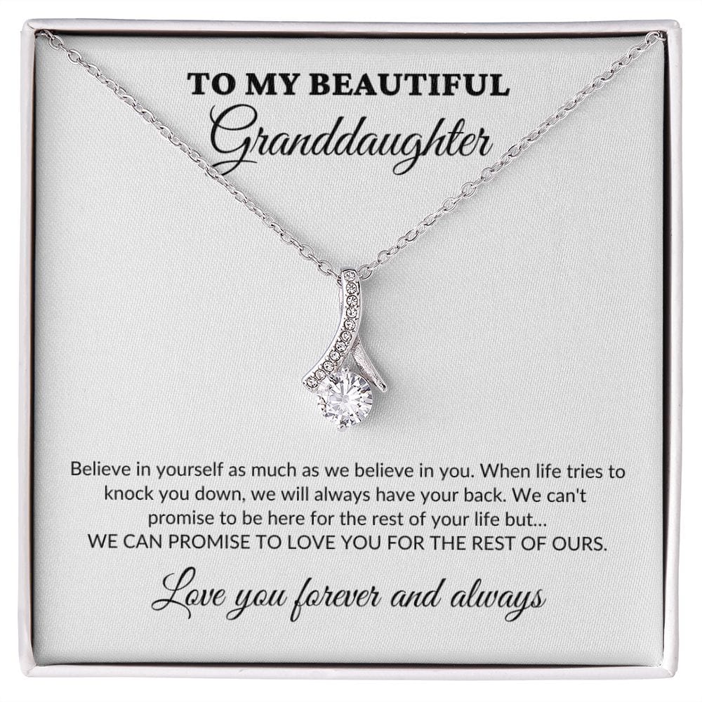 To My Beautiful Granddaughter - For The Rest Of My Life - GrandParents - Alluring Necklace - WH