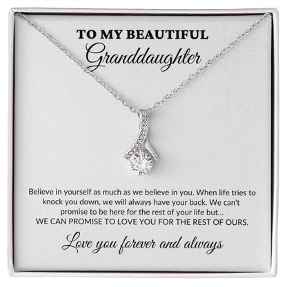 To My Beautiful Granddaughter - For The Rest Of My Life - GrandParents - Alluring Necklace - WH