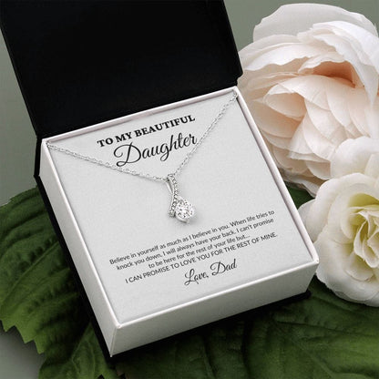 To My Beautiful Daughter - For The Rest Of My Life - Dad - Alluring Necklace - WH