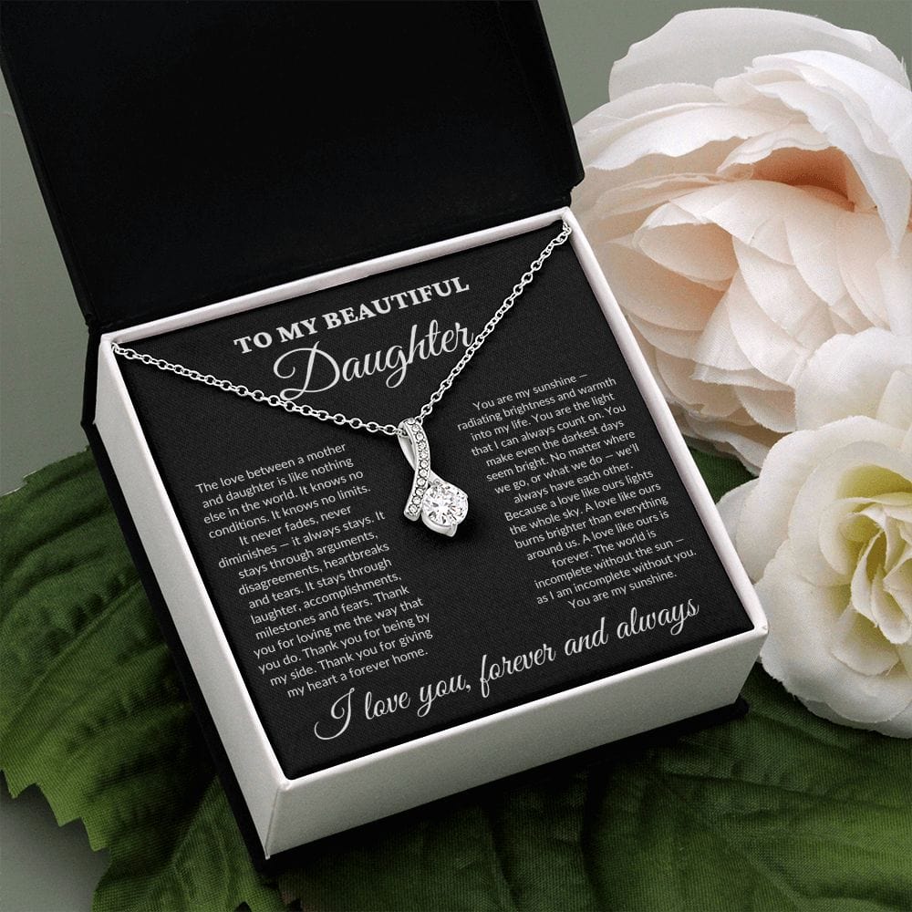 To My Beautiful Daughter - My Sunshine - Alluring Necklace - BK