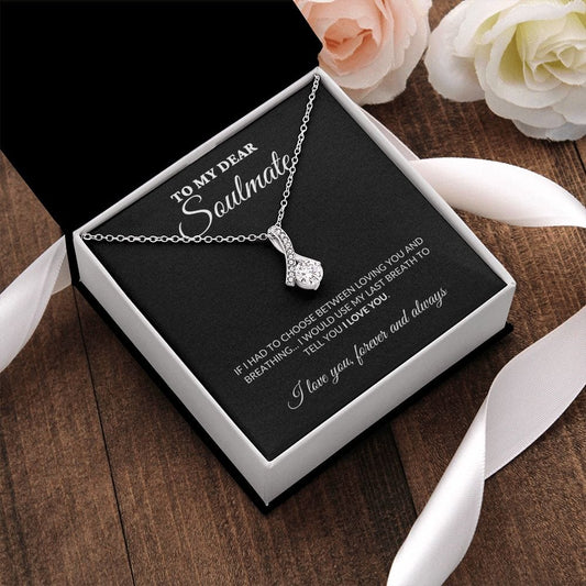 To My Dear Soulmate - My Angel - Alluring Necklace - BK