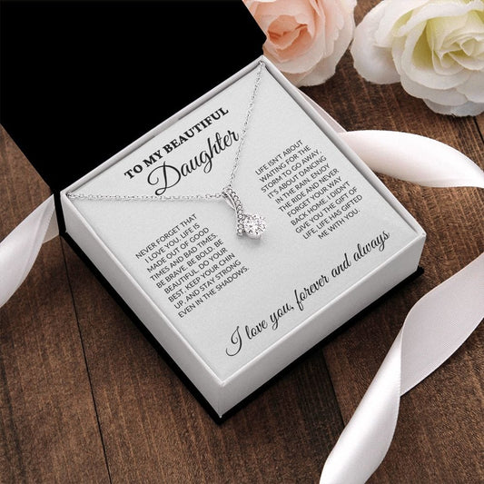 To My Beautiful Daughter - Enjoy the ride - Alluring Necklace - WH