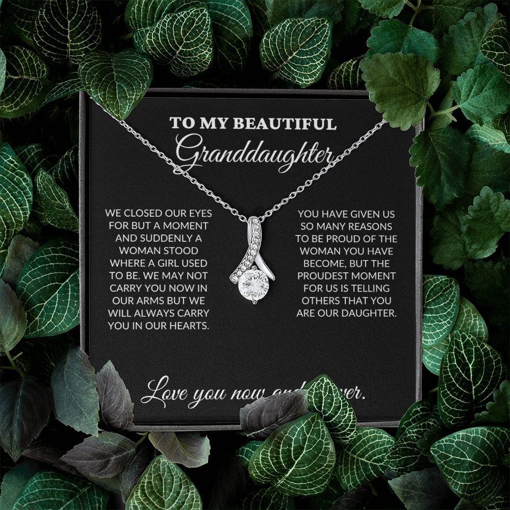 To My Beautiful Granddaughter - The Woman You Have Become - Alluring Necklace - BK