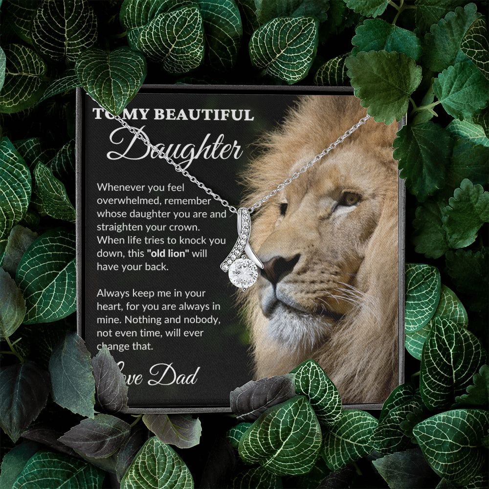 To My Beautiful Daughter - This Old Lion - Alluring Necklace - BK