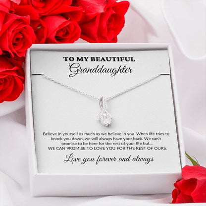 To My Beautiful Granddaughter - For The Rest Of My Life - GrandParents - Alluring Necklace - WH