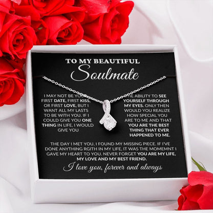 To My Beautiful Soulmate - You Are My Life - Alluring Necklace - BK