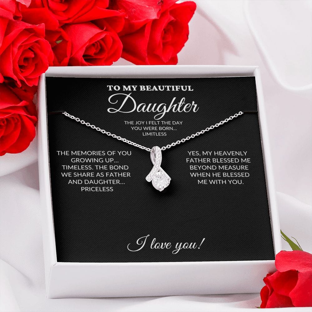 To My Beautiful Daughter - My Joy - Alluring Necklace - BK