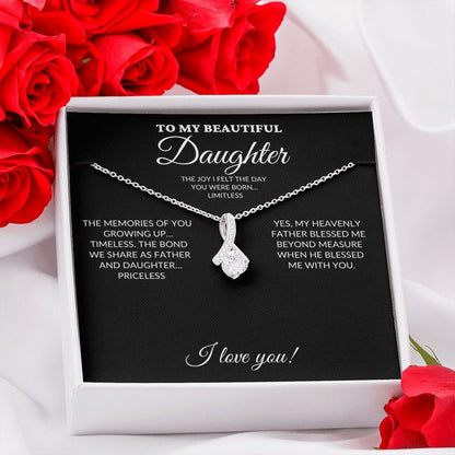 To My Beautiful Daughter - My Joy - Alluring Necklace - BK