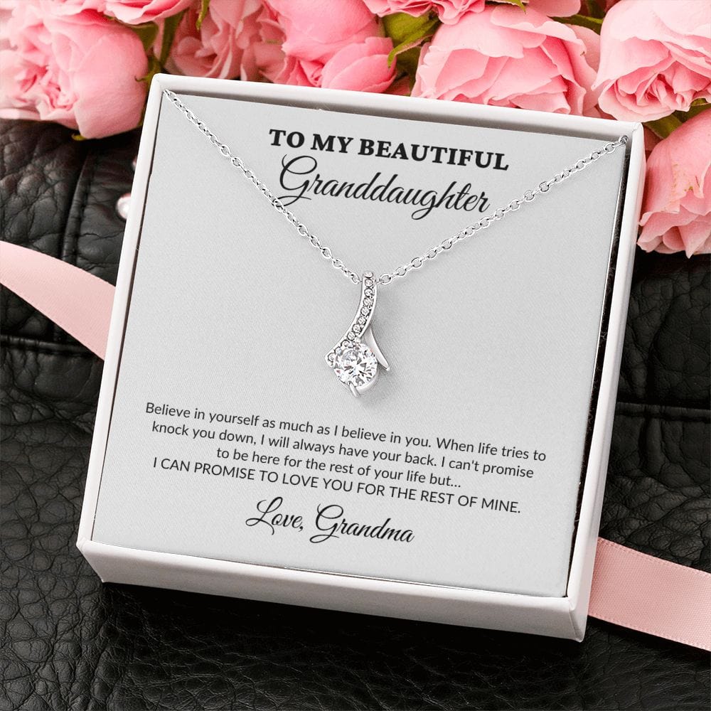 To My Beautiful Granddaughter - For The Rest Of My Life - Grandma - Alluring Necklace - WH