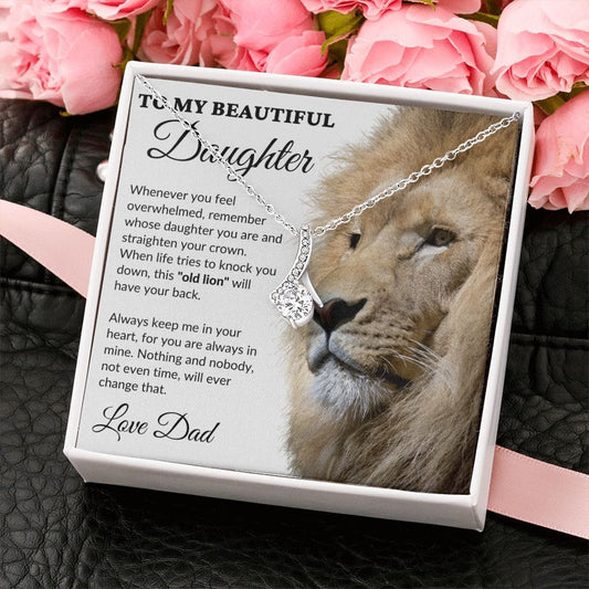 To My Beautiful Daughter - This Old Lion - Alluring Necklace - WH