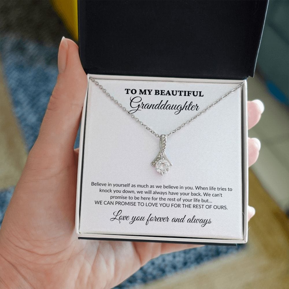 To My Beautiful Granddaughter - For The Rest Of My Life - GrandParents - Alluring Necklace - WH