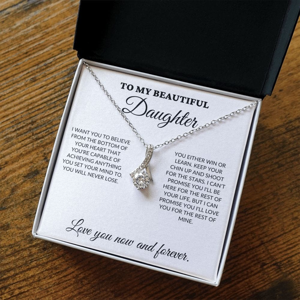 To My Beautiful Daughter - Shoot for the stars - Alluring Necklace - WH