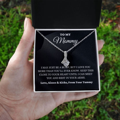 To My Mommy - Just A Bump - Alluring Necklace - BK