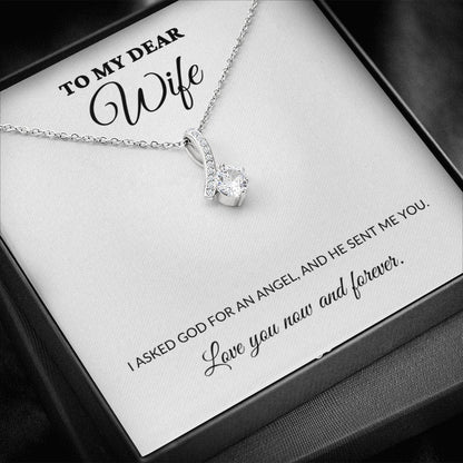 To My Dear Wife - My Angel - Alluring Necklace - WH