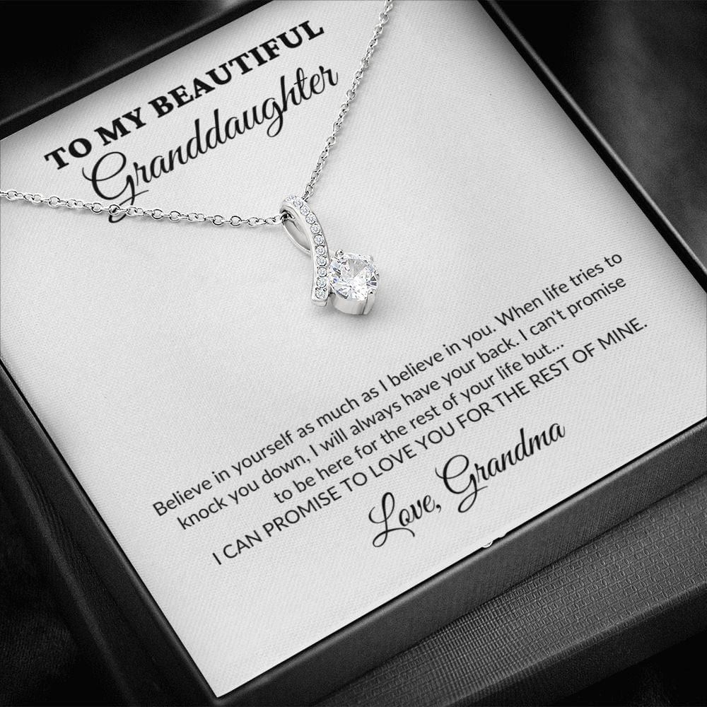 To My Beautiful Granddaughter - For The Rest Of My Life - Grandma - Alluring Necklace - WH