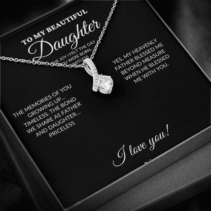 To My Beautiful Daughter - My Joy - Alluring Necklace - BK