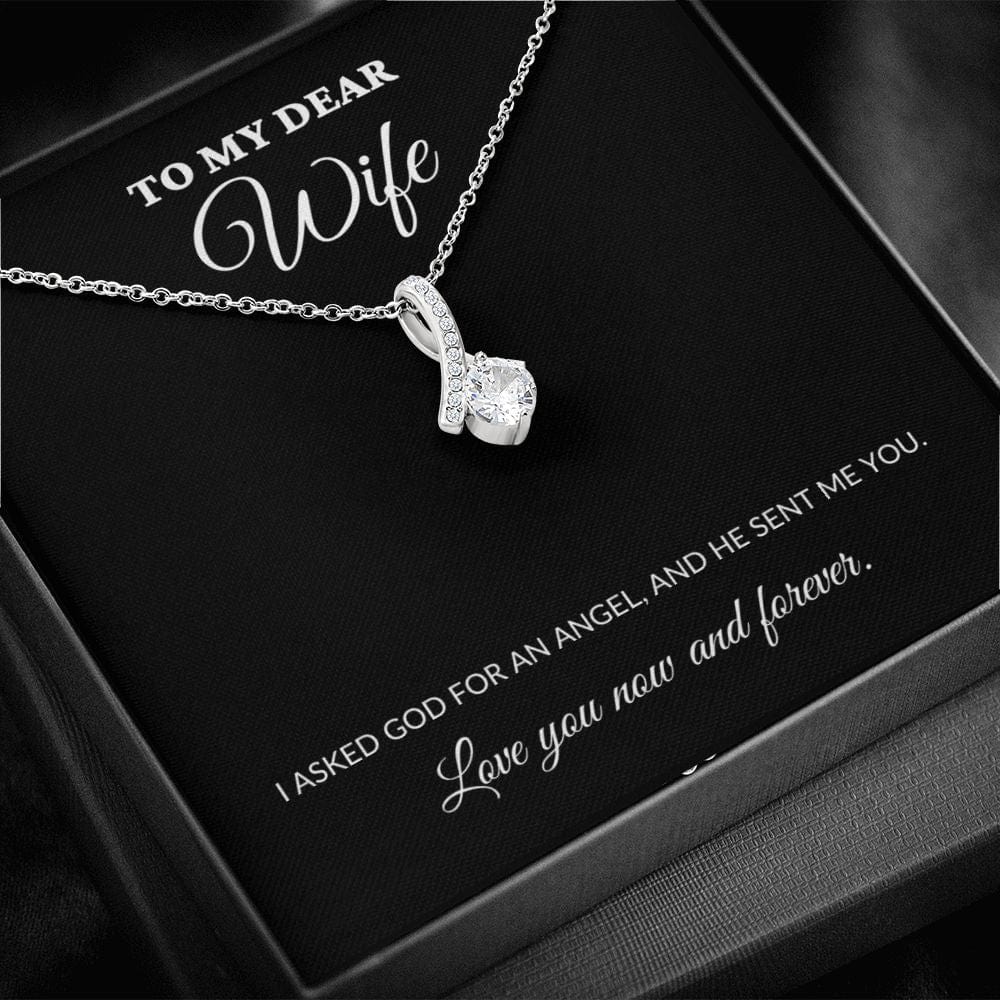 To My Dear Wife - My Angel - Alluring Necklace - BK