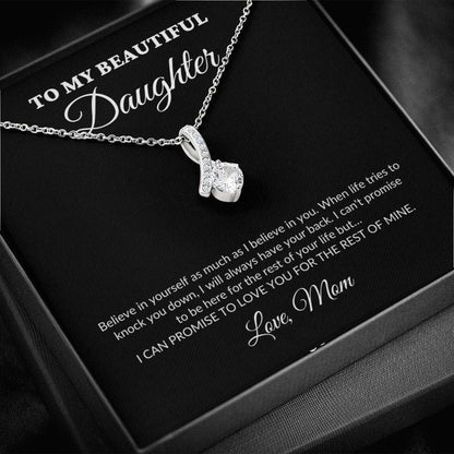 To My Beautiful Daughter - For The Rest Of My Life - Mom - Alluring Necklace - BK