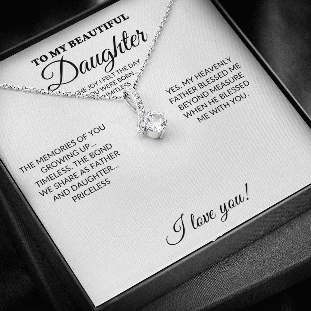 To My Beautiful Daughter - My Joy - Alluring Necklace - WH