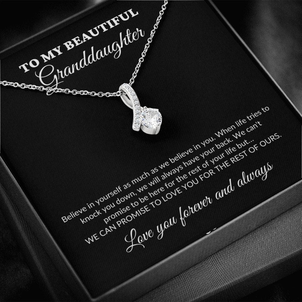 To My Beautiful Granddaughter - For The Rest Of My Life - GrandParents - Alluring Necklace - BK