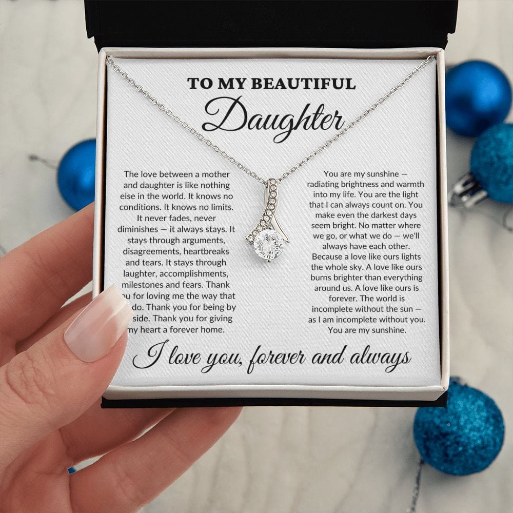 To My Beautiful Daughter - My Sunshine - Alluring Necklace - WH