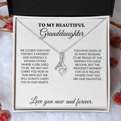 To My Beautiful Granddaughter - The Woman You Have Become - Alluring Necklace - WH