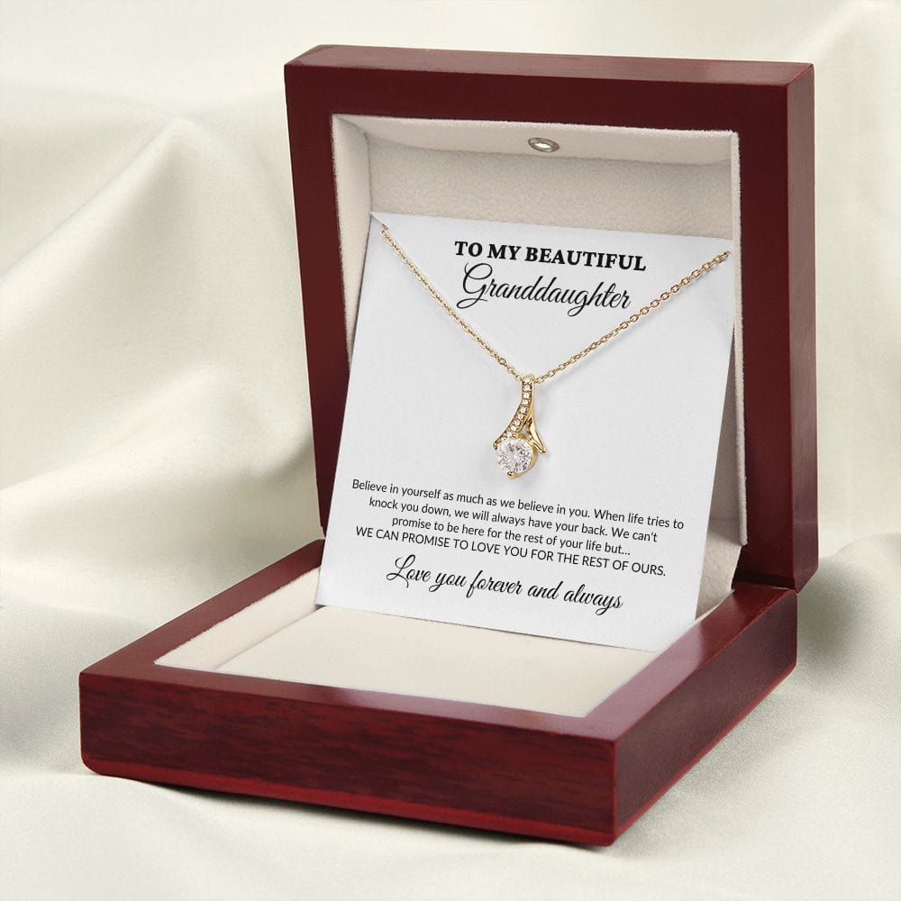 To My Beautiful Granddaughter - For The Rest Of My Life - GrandParents - Alluring Necklace - WH