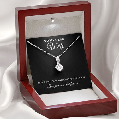 To My Dear Wife - My Angel - Alluring Necklace - BK