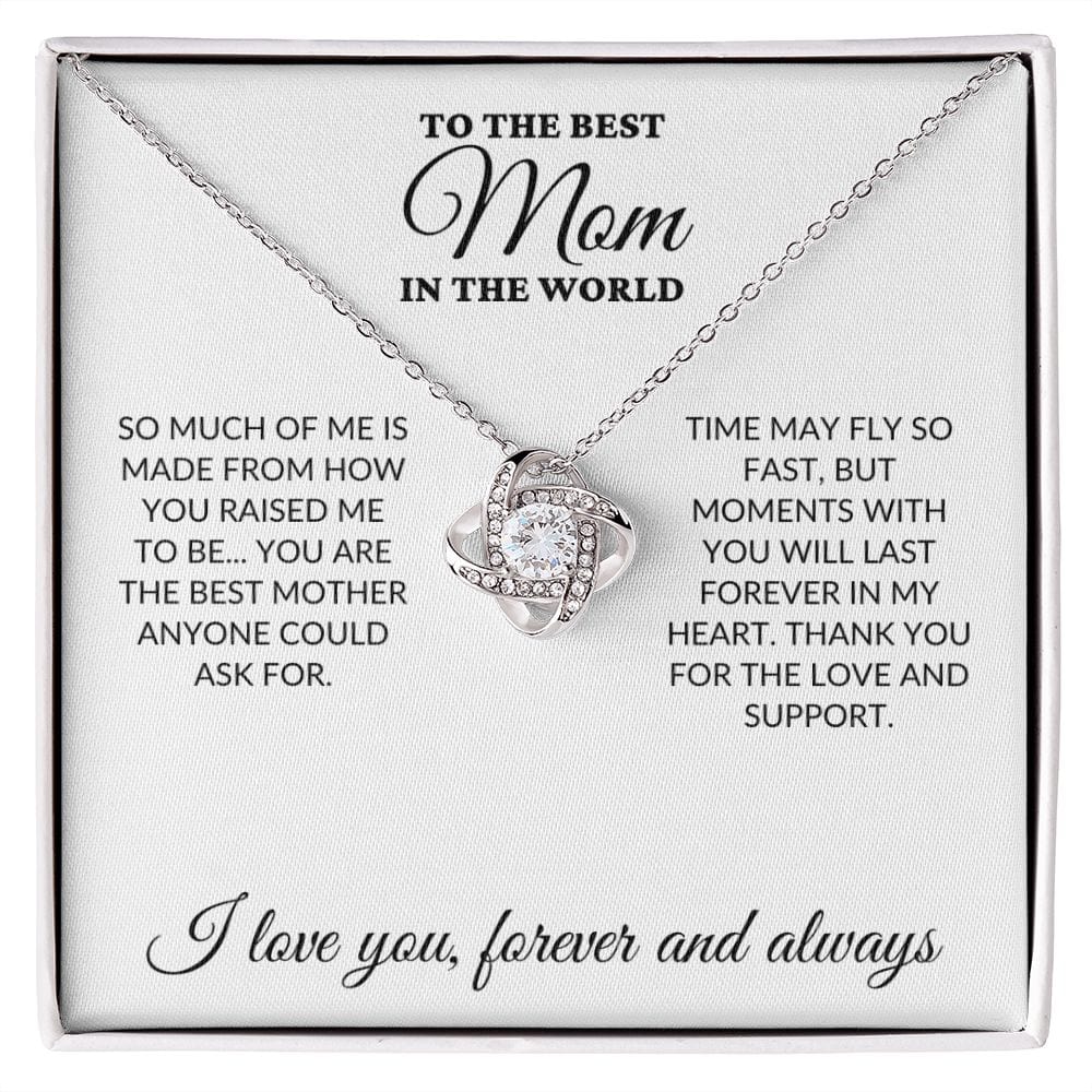 To The Best Mom In The World - Moments - Love Knot Necklace - WH