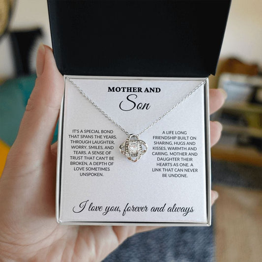 Mother & Son - Special Bond - Love Knot Necklace - WH