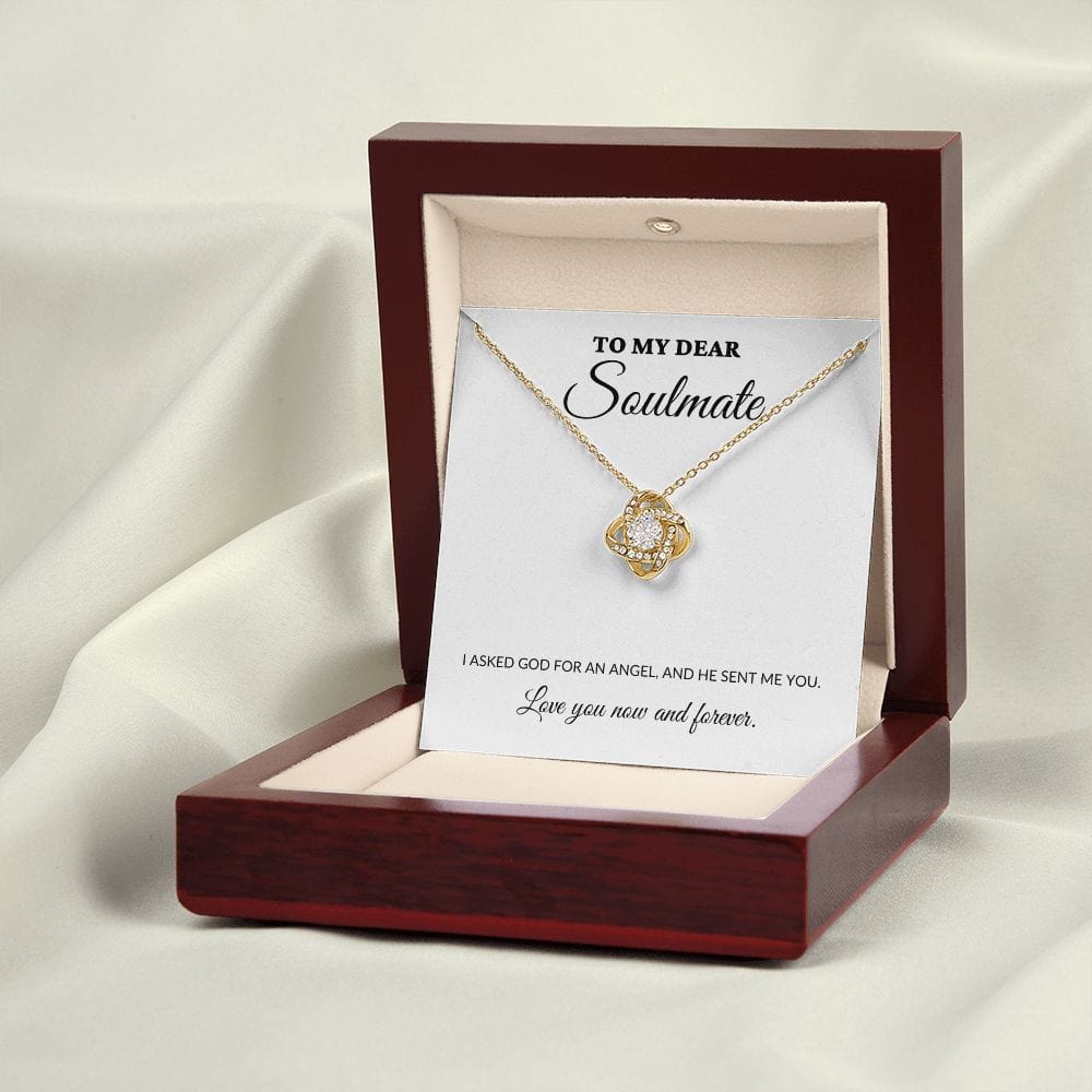 To My Dear Soulmate - My Angel - Love Knot Necklace - WH