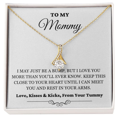 To My Mommy - Just A Bump - Alluring Necklace - WH