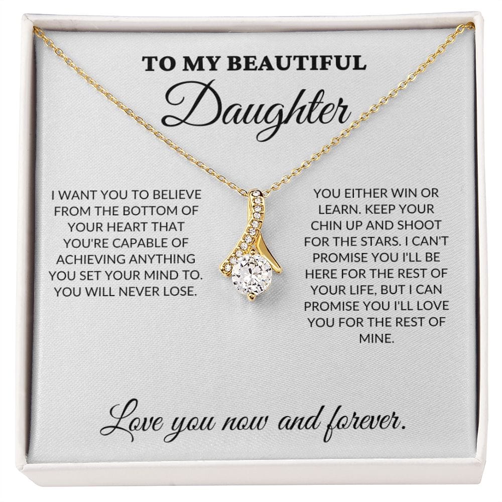 To My Beautiful Daughter - Shoot for the stars - Alluring Necklace - WH