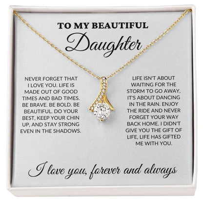 To My Beautiful Daughter - Enjoy the ride - Alluring Necklace - WH