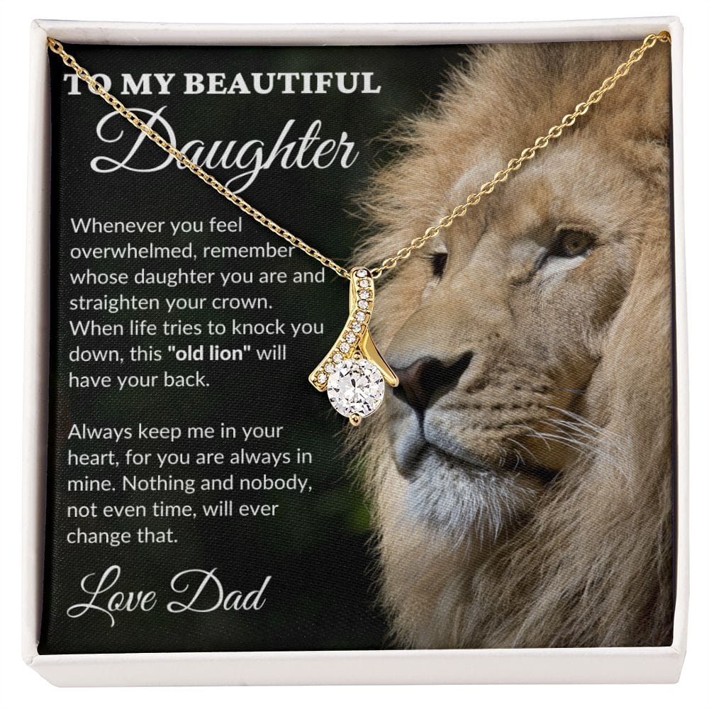 To My Beautiful Daughter - This Old Lion - Alluring Necklace - BK